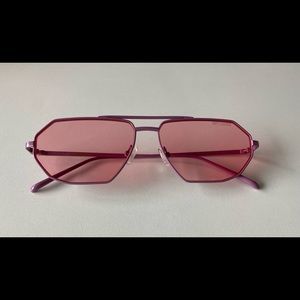 Poppy Lissiman Pink Gator Sunglasses